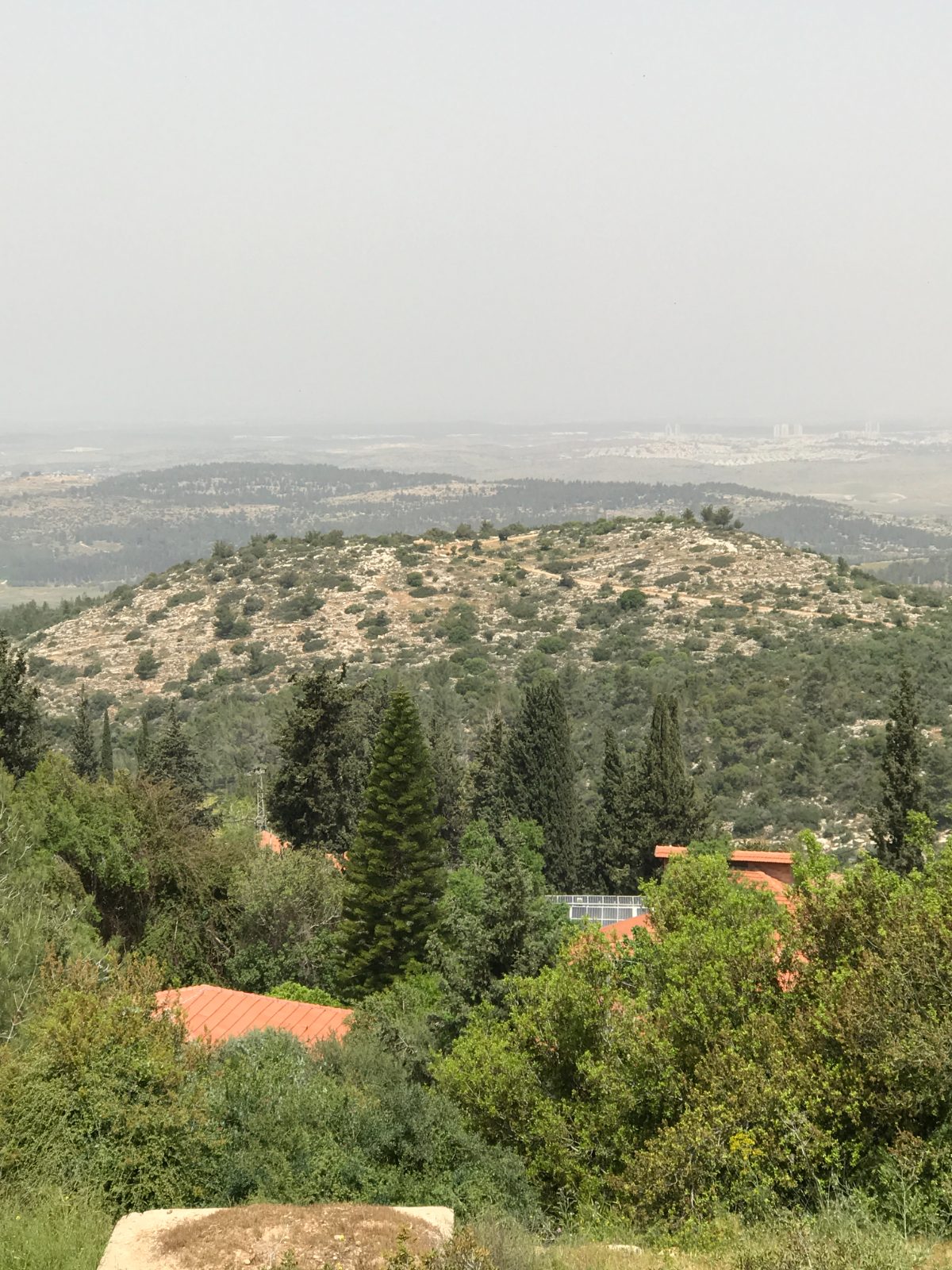 View from the Burma Road toward the coastal plain